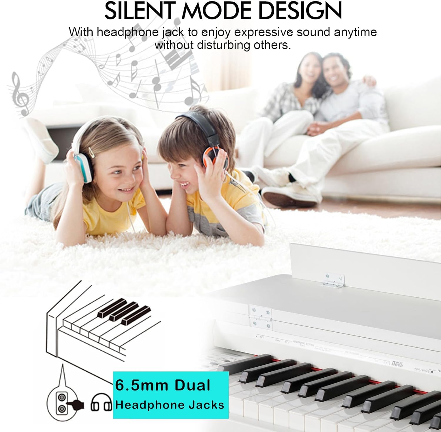 Artist Hand 88-Key Digital Piano – Weighted Keys, Hammer Action, 3 Pedals & Furniture Stand