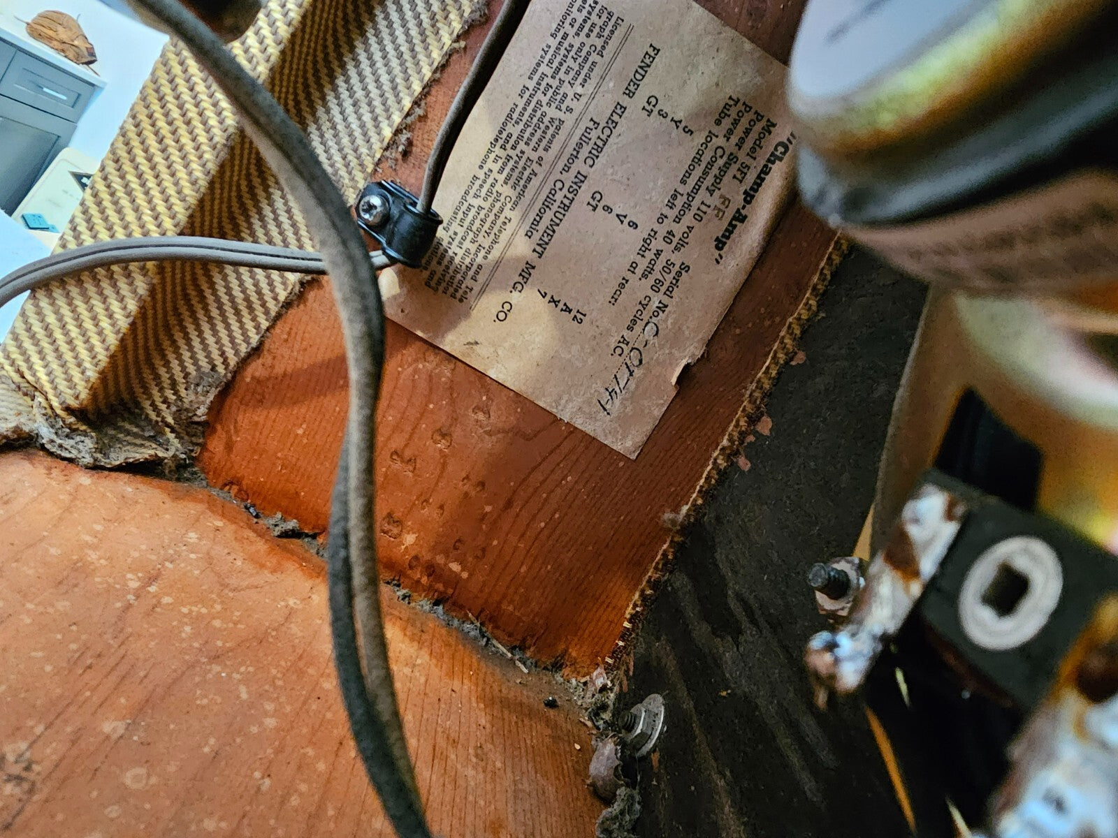 1956 Fender Tweed Champ Electric Guitar Amplifier